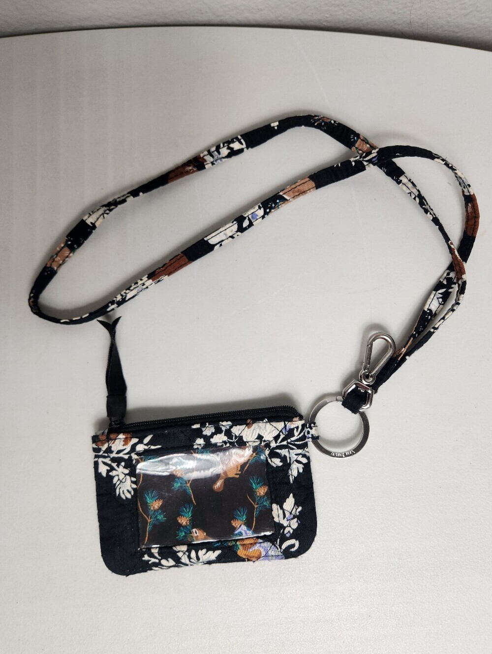 Vera Bradley Merry Mischief Zip ID Case & Lanyard